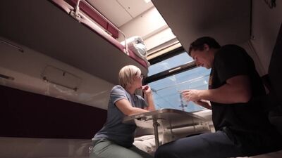 Andre Love - Порно в поезде [Русское,частное,домашнее,любительское,на камеру,Milf,минет,в поезде,в вагоне,сосет,сперма]