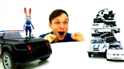 ПОЛИЦЕЙСКИЕ МАШИНКИ Джуди Хопc и Федор ✌ПОГОНЯ за нарушителем Мультики про #машинки #Зверополис