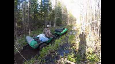 Всесезонный плавающий мотобуксировщик БК от компании Ростин