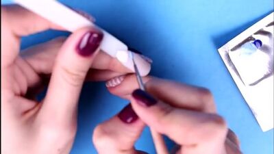 Геометрический градиент _ Модный дизайн ногтей