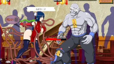 Девушка-кунг-фу [Случайная хентай-игра] стучала в тонну огромного члена