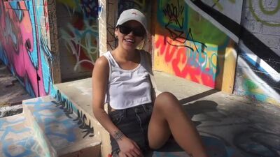 Я был так возбужден, чтобы трахнуть ее тугую азиатскую киску. Бездомная китайская шлюшка в Лас-Вегас