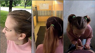 Развел красивую сводную сестру на минет и секс в подъезде ПУБЛИЧНО