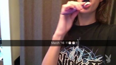 March 2016 Cover Model Sarah McDaniel Sexy Snapchat Videos