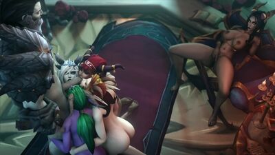 Alexstrasza x Sinestra x Sindragosa x Ysera & Neltharion - group sex; oral; blowjob; 3D sex porno hentai [World of Warcraft]