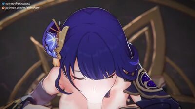 [Shirakami] Raiden Shogun blowjob