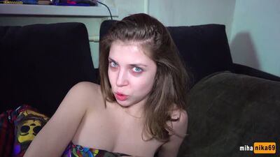 MihaNika69 [Porno Rose][60FPS, Amateur, Blowjob, Cumshot, Step, Инцест, taboo, teen, молоденькие, Русское, сюжет, разговорное]