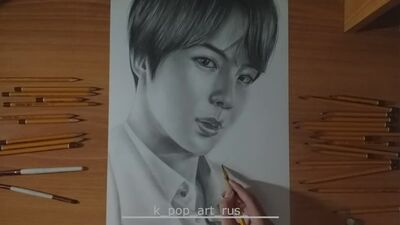 Drawing BTS : Jin-speed drawing | kpopartrus