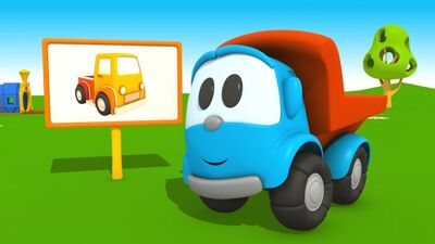 Новый 3D мультик про машинки. Грузовичок Лёва Малыш, Экскаватор Мася и Пикап