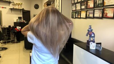 (Аиртач) Коррекция окрашенные Старый блонд