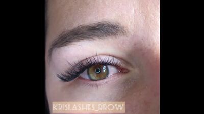 Наращивание ресниц, лучики