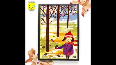 Как нарисовать ОСЕНЬ/ Осенний пейзаж/ Уроки рисования/ Дистанционное обучение