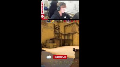 [CYBERBANANA] Монеси: клатч 1в5 изи #shorts #csgo #ксго