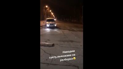 Уцышка на своем бмвх5 93 года решил навести суету