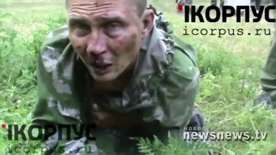 Пленные Укр каратели 05.08.2014