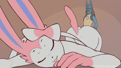 Sylveon + Lucario! (by Chelodoy) HD1080p