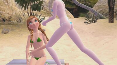 Frozen Elsa Kissed Anna Frozen Anna Slapped Elsa Epic Slap Epic Sister Kiss CheekSpear Animations