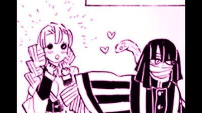 ─ Mitsuri Kanroji and Obanai Iguro「 Kimetsu no yaiba 」by Kochoxria