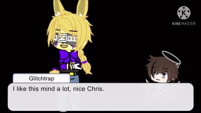[GachaNerd] If Glitchtrap tried to control Chris | Canon to my AU | Gacha Club | Fnaf AU