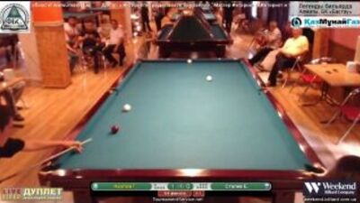 Евгений Сталев - Гарри Акопов. "Легенды бильярда". 1/4 финала. 1 часть.