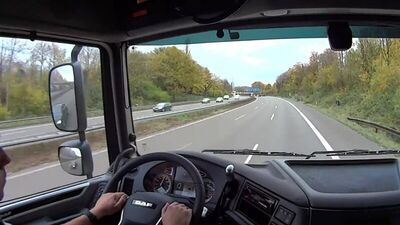 Евро Дальнобой. #125 Обновленый DAF. Рейс Дюсельдорф - Лейпциг. Часть 1.