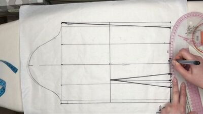 Жакет. Моделирование деталей. Рукав с вытачкой