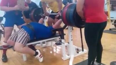 Александр Сыкменев - дожим 402 кг (110 кг)