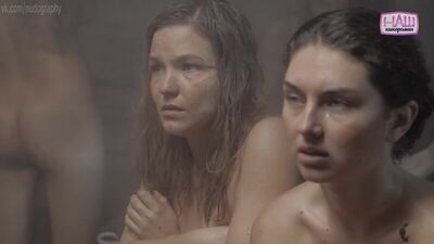 Александра Тюфтей и голые неизвестные в сериале "Ангелы войны" (2012, Татьяна Ходаковская) - Серия 3 (1080i)