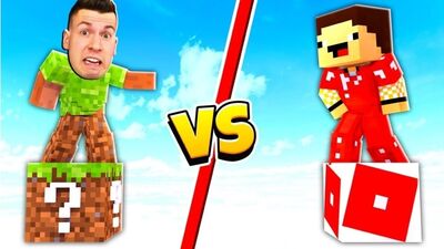 [ВЛАДУС] ЛАКИ БЛОК МАЙН vs ЛАКИ БЛОК РОБЛОКС ВЫБЕРИ ПРАВИЛЬНЫЙ ЛАКИ БЛОК ЧТОБЫ ВЫЖИТЬ В МАЙНКРАФТ Нуб и Про