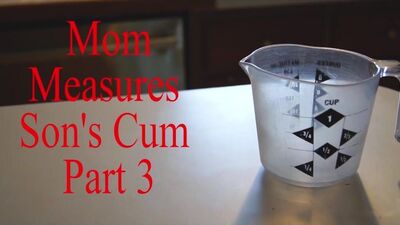 Мама измеряет сперму сыновей, часть 3