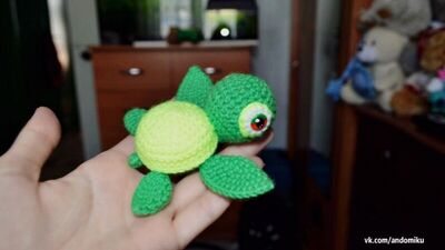 Амигуруми | Черепашка | Полимерная глина | Мастер-класс | Схема | Творчество