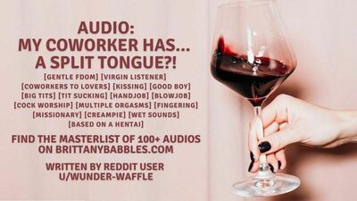 Аудио: у моей коллеги сплит язык? по мотивам хентай-комикса Muramata-Сан-Химитсу