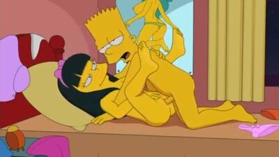 Барт трахает Джессику Лавджой хентай | Симпсоны
