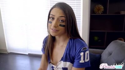 Ботаник трахает молодую спортсменку с волосатой киской, sex fuck porn girl young teen ass tight small tit school (Hot&Horny)