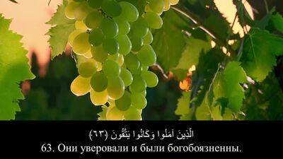 Сура 10 «Йунус», аяты 62-64.