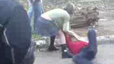 Драка тёлок с раздеванием