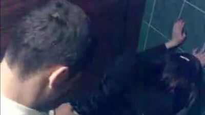 Жарит русичку в ночном клубе