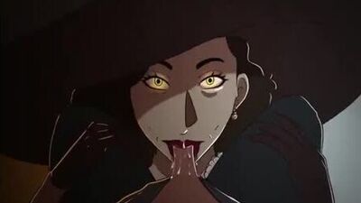 Resident Evil Village rule 34 Lady Dimitrescu blowjob