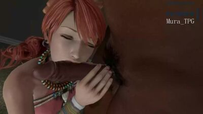 Oerba Dia Vanille - licking; minet; blowjob; handjob; 3D sex porno hentai; [Final Fantasy XIII]