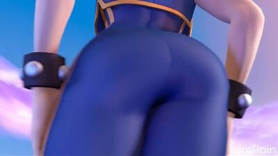 Hentai Art | Лучшие Хентай Арты Chun-Li shaking her booty (Imflain) [Street Fighter]