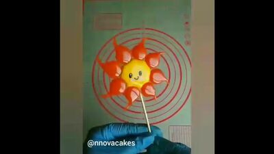 Как сделать Солнышко из карамели (изомальта). / Наша группа в ВК: "Торты на заказ. Мировые шедевры".