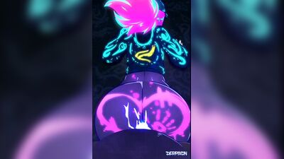 League of Legends KDA Akali by Derpixon R34 Rule34 LoL K_DA