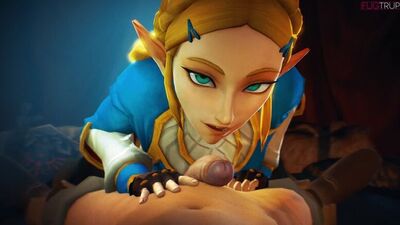 Принцесса Зельда обожает большие члены 18+