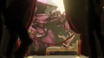 Overwatch - Дива и ее робот 18+