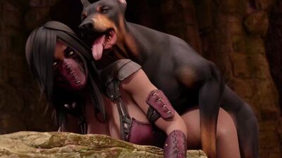 Mileena x Dog - 3D Porn / 3Dポルノ