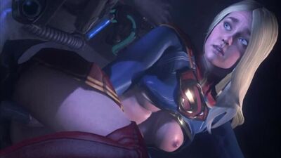 Supergirl - vaginal fucked; pussy view; big boobs; big tits; orgasm; 3D sex porno hentai; [DC Comics]