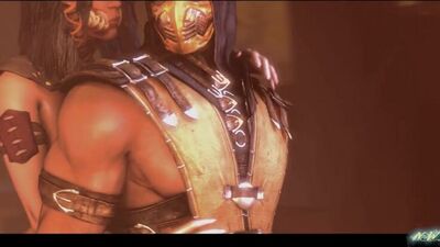 MKX Mileena vs Scorpion Round 2