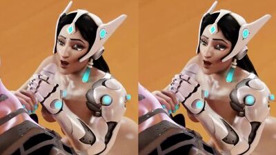 (Sound)Widowmaker&Symmetra futanari on female handjob [Overwatch;Porn;Hentai;Dickgirl;R34;Sex;SFM;порно;секс;футанари]