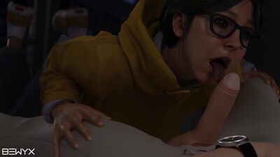 (Sound)Valerie Harmon pov blowjob [Resident Evil;Porn;Hentai;Oral;Fellatio;Big tits;Ass;R34;Blender;порно;секс]