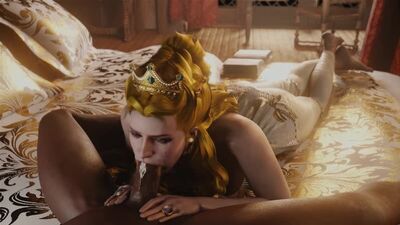 Anna Henrietta - BBC; oral sex; minet; blowjob; deepthroat; facefuck; 3D sex porno hentai; [The Witcher]